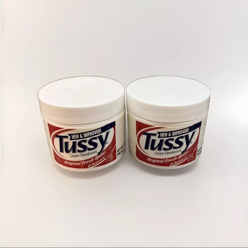 2x Tussy - Cream Deodorant - Original Fresh Spice - 1.7 oz